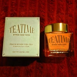Teatime Peach Kombucha Tea Purifying Clay Mask 2.82 oz / 80 g NIB SEALED